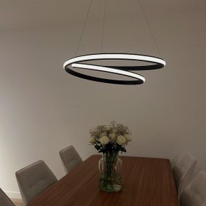 Modern Pendant Light Black 74 cm Incl. LED - Rowan