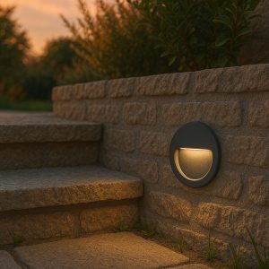 Modern Recessed Wall Lamp Black incl. LED IP65 - Gem