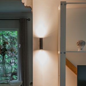 Modern Smart Wall Light Black Incl. 2 WiFi GU10 - Jeana