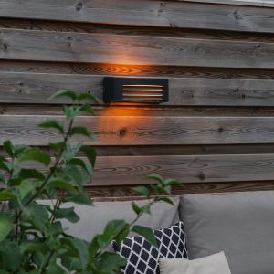 Modern Wall Light Anthracite IP44 - Hurricane 1