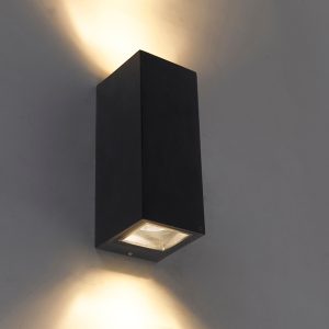 Modern Wall Light Black 2-Light AR70 IP54 - Baleno