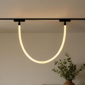 Modern White Pendant Light for 1-Phase Track System 8W 3000K - Magnetic Tautau