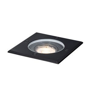 Outdoor Ground Spot Black Square Adjustable IP65 - Delux