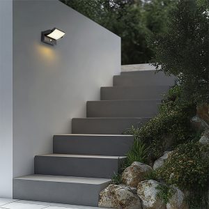 Outdoor Wall Lamp Black Incl. LED IP54 with Motion Sensor Solar - Judge