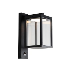 Outdoor Wall Lantern Black Incl. LED Motion Sensor - Ferdinand