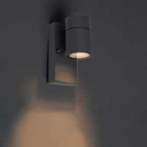 Outdoor Wall Light Anthracite IP44 with Dusk Sensor - Solo