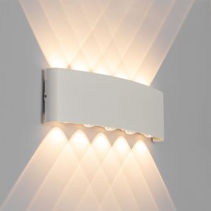 Outdoor Wall Light White Incl. LED 10-Lights IP54 - Silly