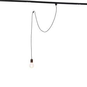 Pendant Lamp Dark Bronze for Track System 1-Phase - Iconic Cavalux