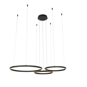 Pendant Light Black Incl. LED 3-Step Dimmable 3-Light - Anello