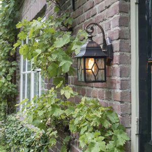 Romantic Outdoor Wall Lantern Bronze - London
