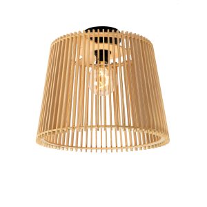 Rustic Outdoor Ceiling Light Wood IP44 - Jayla