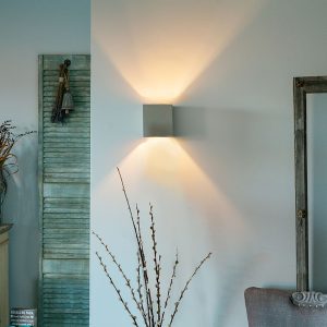 Rustic Square Wall Light Concrete - Alban