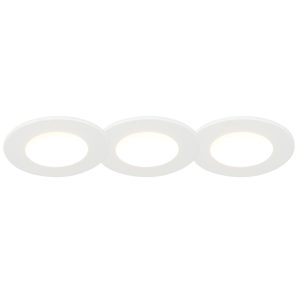 Set of 3 Recessed Spotlights White Incl. LED 3000K 4W IP65 - Blanca