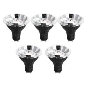 Set of 5 GU10 3-Step Dimmable LED Bulb 70mm 6.5W 600LM 4000K