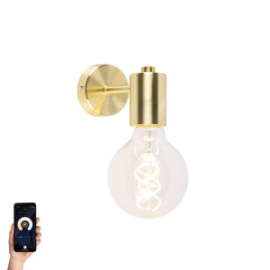 Smart Art Deco Wall Light Gold with G95 WiFi Light Source - Facil