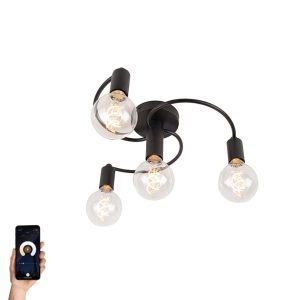 Smart Ceiling Lamp Black Incl. 4 Wifi G95 - Facile