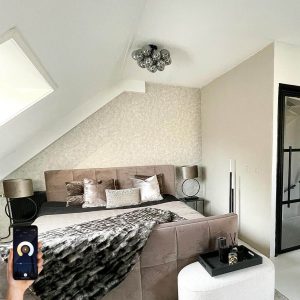 Smart Ceiling Lamp Black with Smoke Glass Incl. 4 Wifi G9 - Uvas