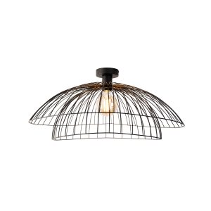 Smart Ceiling Light Black 60 cm Incl. Wifi G95 - Pua