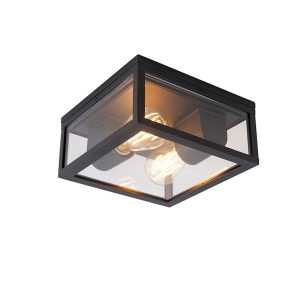 Smart Ceiling Light Black IP44 2-Light Incl. Wifi ST64 - Charlois
