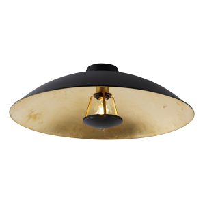 Smart Ceiling Light Black with Gold 60 cm Incl. Wifi A60 - Emilienne