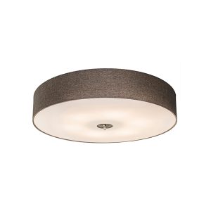 Smart Ceiling Light Taupe 70 cm Incl. 6 Wifi A60 - Drum Jute