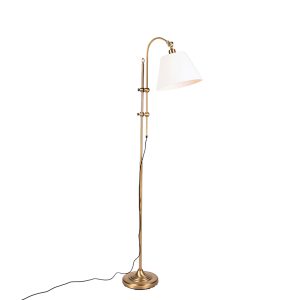 Smart Classic Floor Lamp Bronze with White Incl. Wifi A60 - Ashley