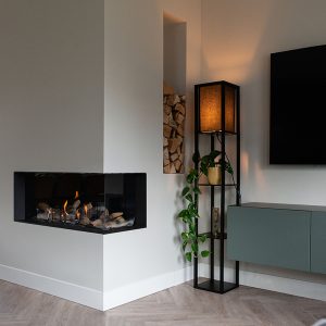 Smart Floor Lamp Black Incl. Wifi A60 - Stojan