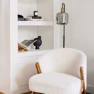 Smart Floor Lamp Black with Gold and Smoke Glass Incl. Wifi A60 - Zuzanna