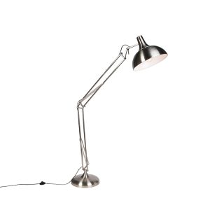 Smart Floor Lamp Steel Incl. Wifi A60 - Hobby