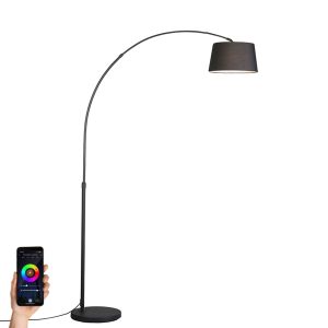 Smart Modern Arc Lamp Black Incl. Wifi A60 - Arc Basic