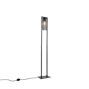 Smart Modern Floor Lamp Black incl. WiFi ST64 - Balenco Wazo