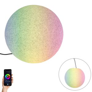 Smart Outdoor Lamp Grey 45 cm IP44 Incl. LED - Nura