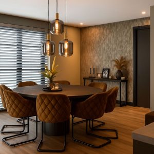 Smart Pendant Light Black with Smoke Glass 3-Light Incl. Wifi A60 - Zuzanna