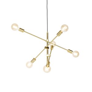Smart Pendant Light Brass 6-Lights Incl. Wifi G95 - Sydney