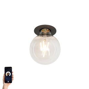 Smart Recessed Spotlight Black Incl. WiFi G95 Light Source - Insight