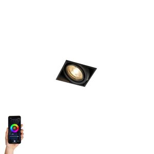 Smart Recessed Spotlight Black Incl. WiFi GU10 Trimless - Oneon 1