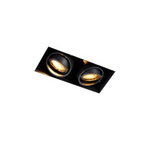 Smart Recessed Spotlight Black Trimless 2-Light Incl. Wifi GU10 - Oneon Honey