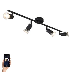 Smart Spot Black Tiltable Incl. Wifi GU10 - Jeany