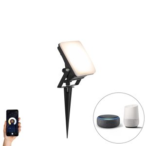 Smart Spotlight Black 12.8 cm Incl. LED IP65 with Ground Spike - Ruud