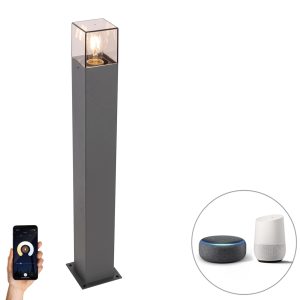Smart Standing Outdoor Lamp Anthracite 70 cm Incl. Wifi P45 - Denmark