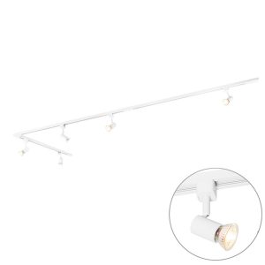 Smart Track Lighting System White 1-Phase 5-Lights Incl. Wifi GU10 - Iconic Jeany