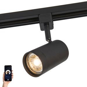 Smart Track Spotlight Black 1-Phase incl. Wifi GU10 - Iconic Jeana