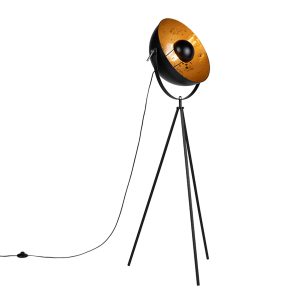 Smart Tripod Floor Lamp Black Incl. Wifi A60 - Magna 40 Eglip