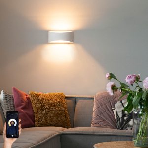 Smart Wall Lamp White 20 cm Incl. Wifi G9 - Tum