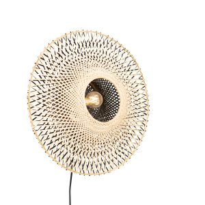Smart Wall Light Bamboo 50 cm with Plug Incl. Wifi A60 - Rina