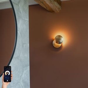 Smart Wall Light Gold incl. Wifi G9 - Sunrise