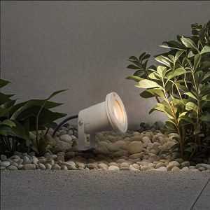 Spike Spotlight Beige GU10 50mm Adjustable IP65 Incl. Cable and Plug - Basic