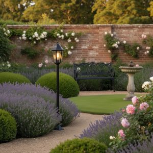Standing Outdoor Lantern Black 120 cm IP44 - New Orleans