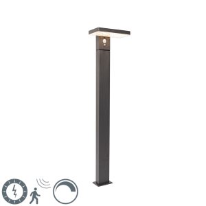Standing Outdoor Pole Dark Grey 80 cm Incl. LED and Dimmable Light on Solar - Sunnie