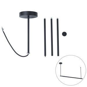 Suspension Set of 4 with Power Supply for 1-Phase Rail Black - Iconic